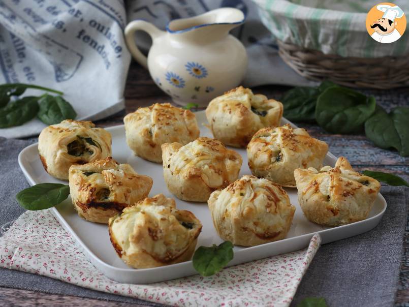 Mini folhados de espinafre e queijo de cabra - foto 4