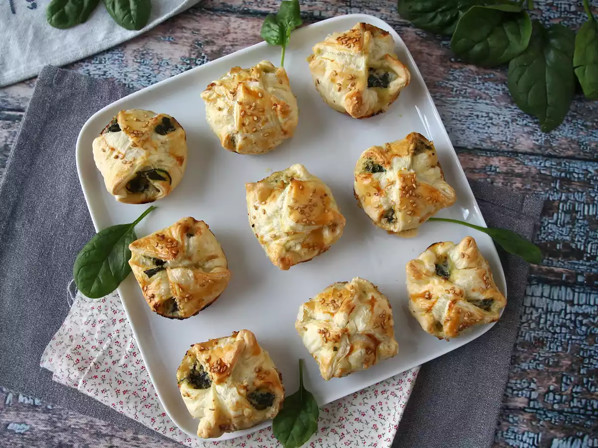 Mini folhados de espinafre e queijo de cabra - foto 6