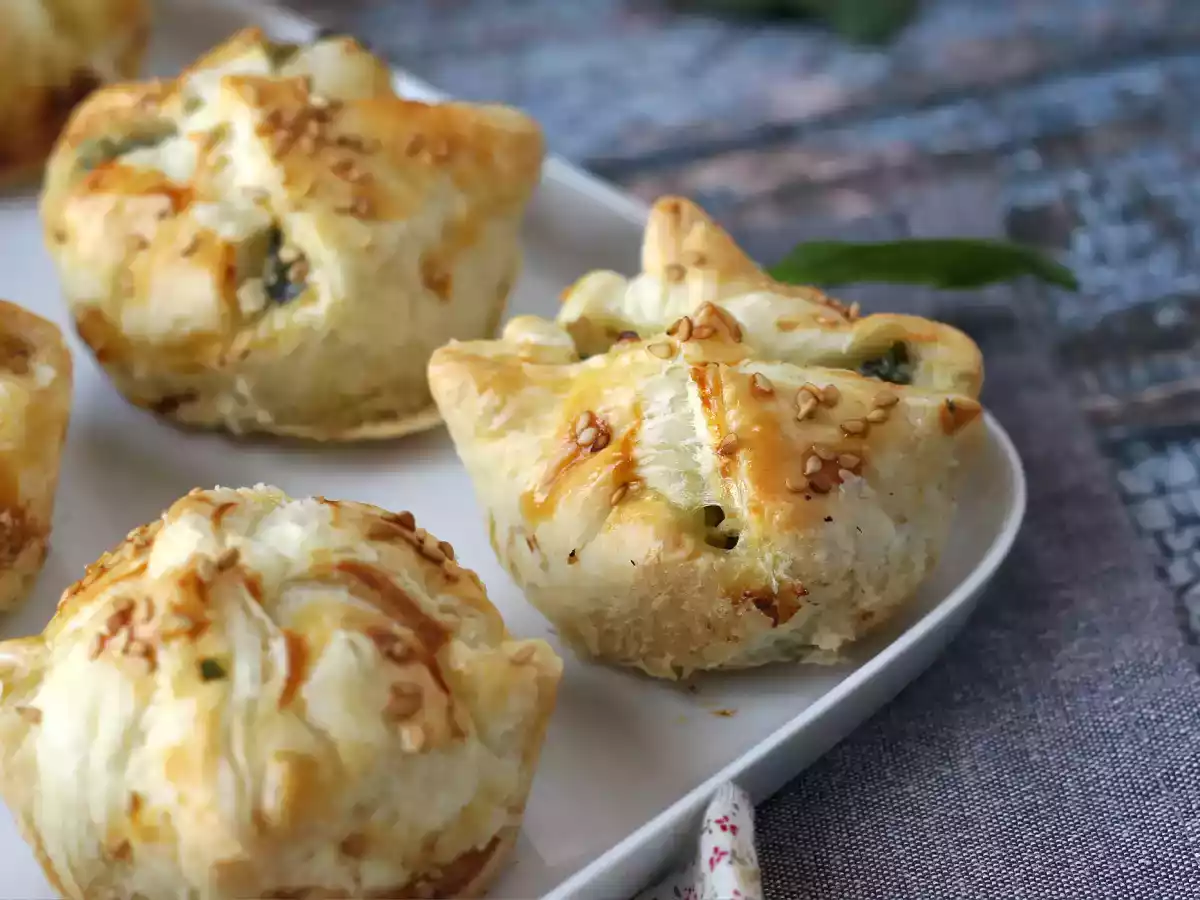 Mini folhados de espinafre e queijo de cabra - foto 7