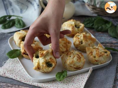 Mini folhados de espinafre e queijo de cabra - foto 3