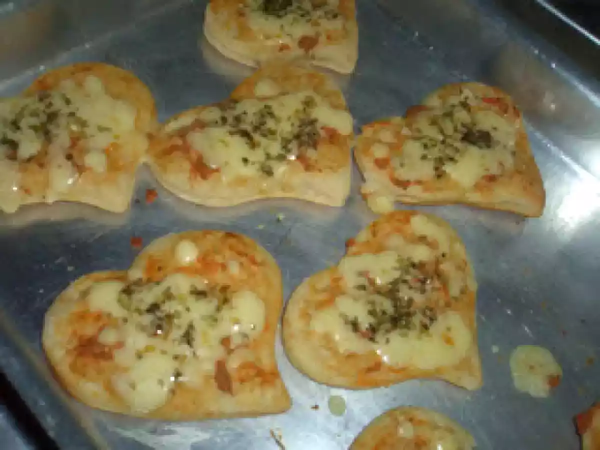 Mini Pizza Coração