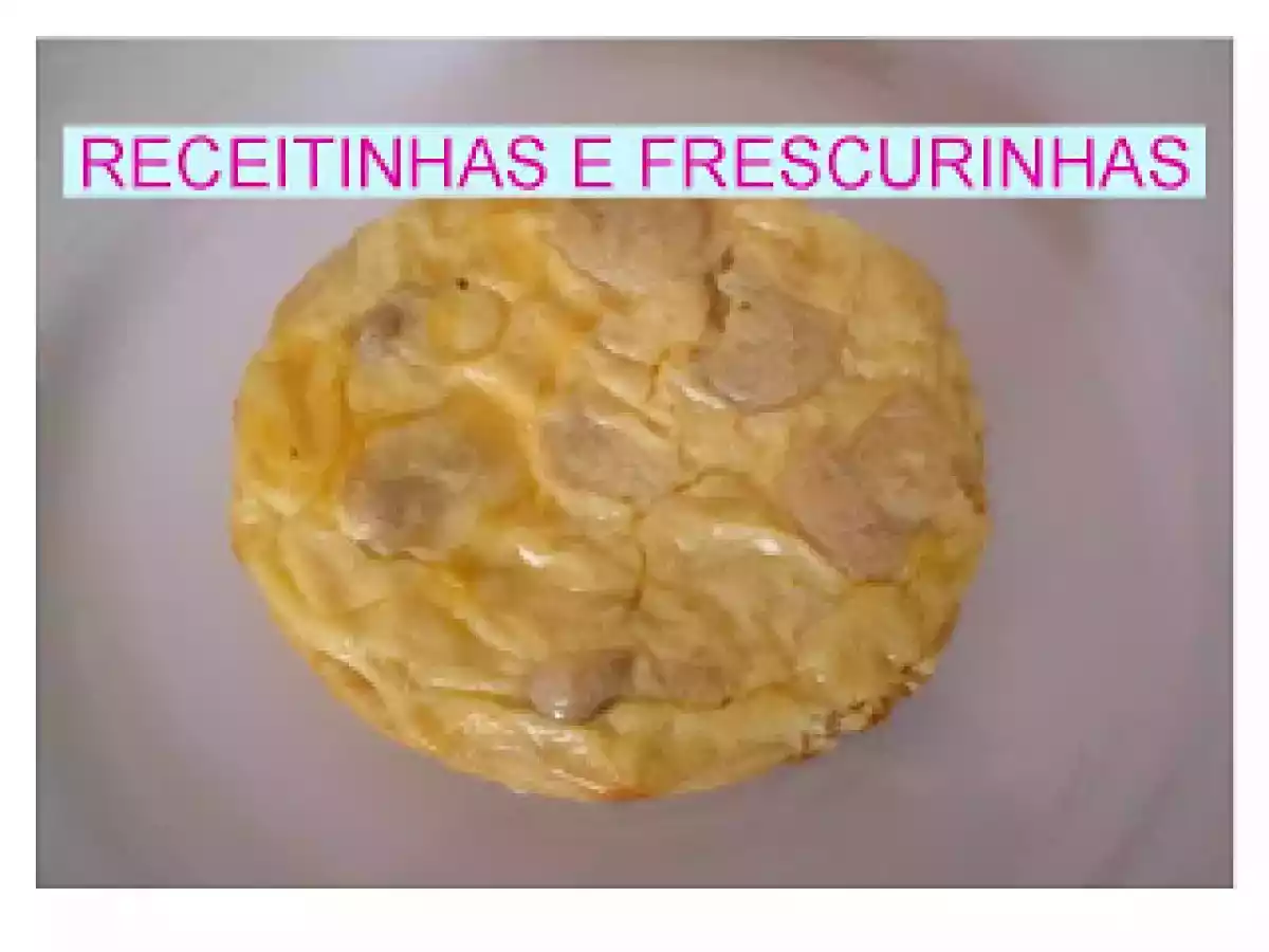 Mini quiche de cogumelos