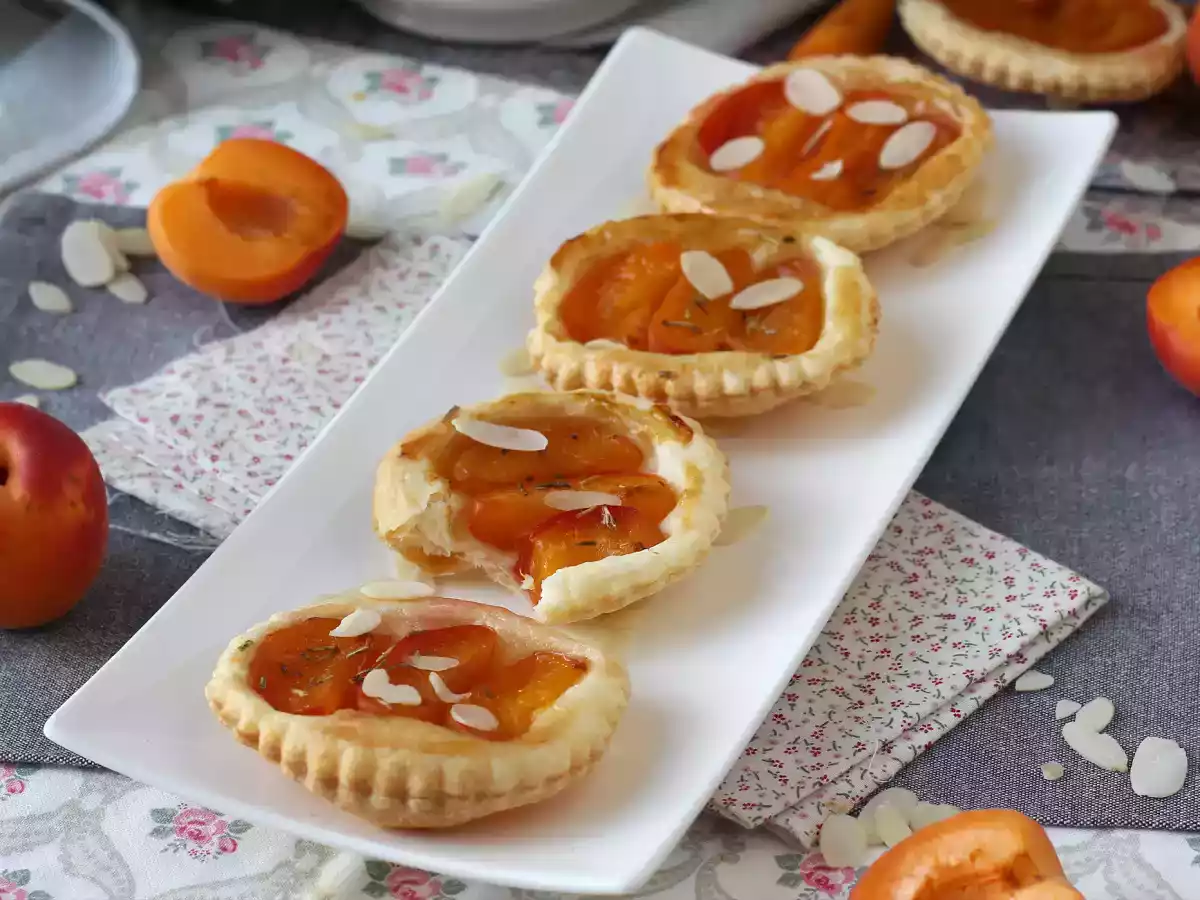 Mini tortas invertidas (tarte tatin) de damasco - foto 7