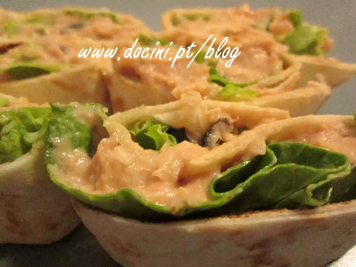 Mini Wraps com Pasta de Atum