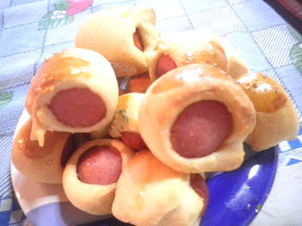 Minienrolado de salsicha