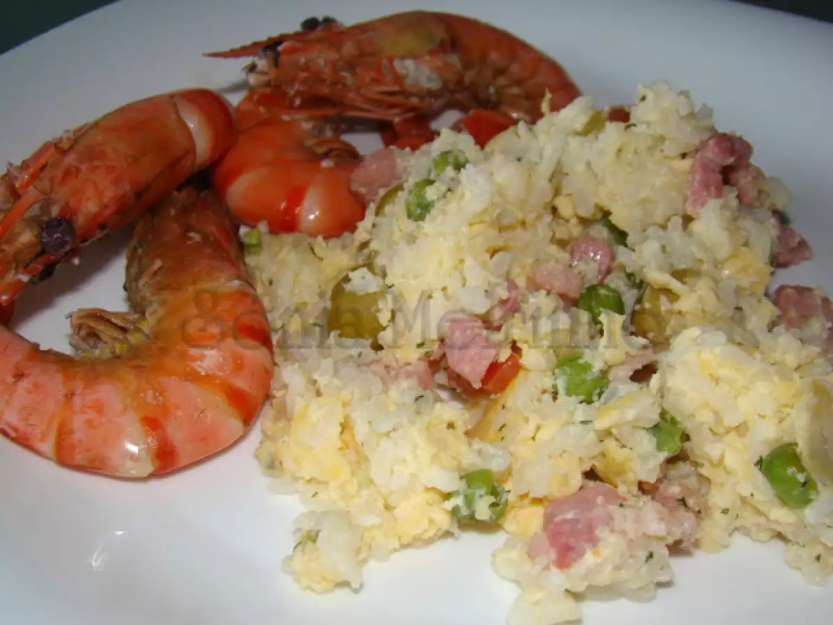 Miscelânea de arroz com camarão cozido - aproveitamentos de arroz - foto 3