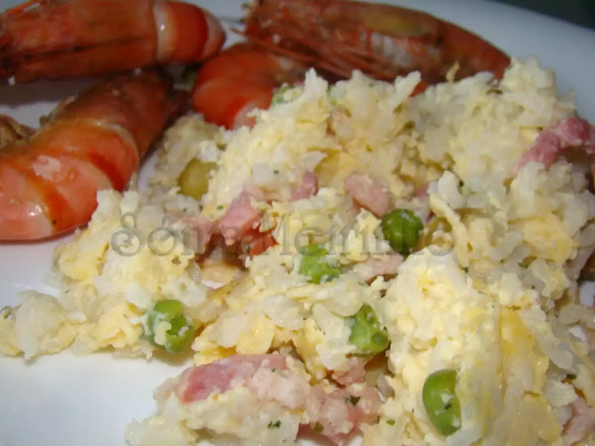 Miscelânea de arroz com camarão cozido - aproveitamentos de arroz - foto 4