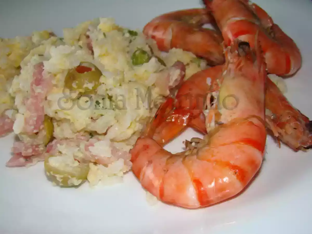 Miscelânia de Arroz com Camarão Cozido - Aproveitamentos de Arroz