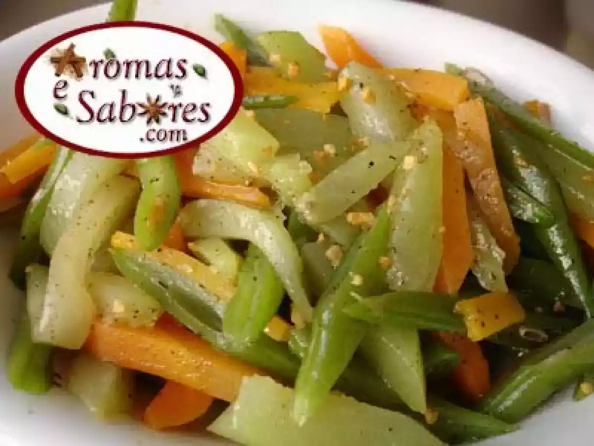 Mix de legumes com orégano tostado