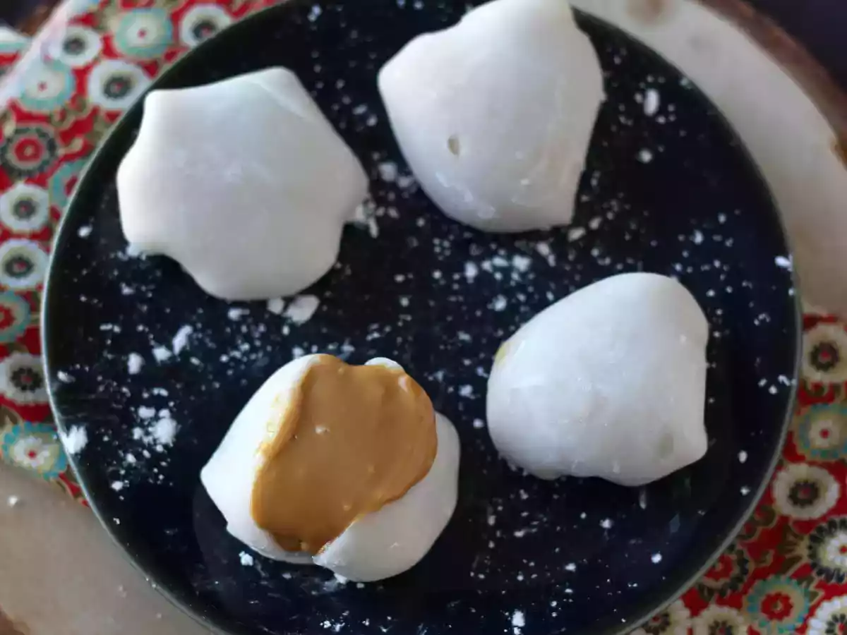 Mochi recheado com manteiga de amendoim - foto 7