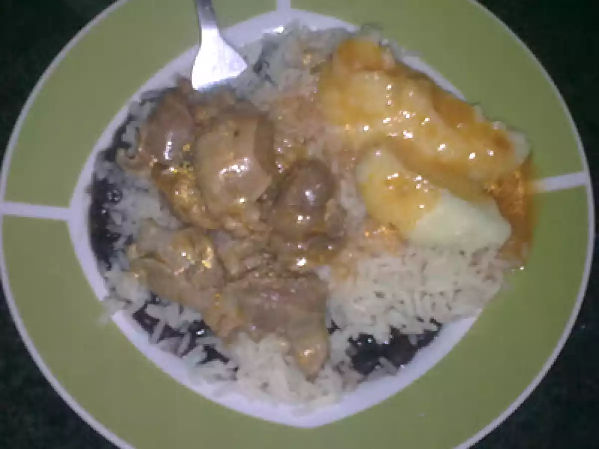 Moela de frango na pressão