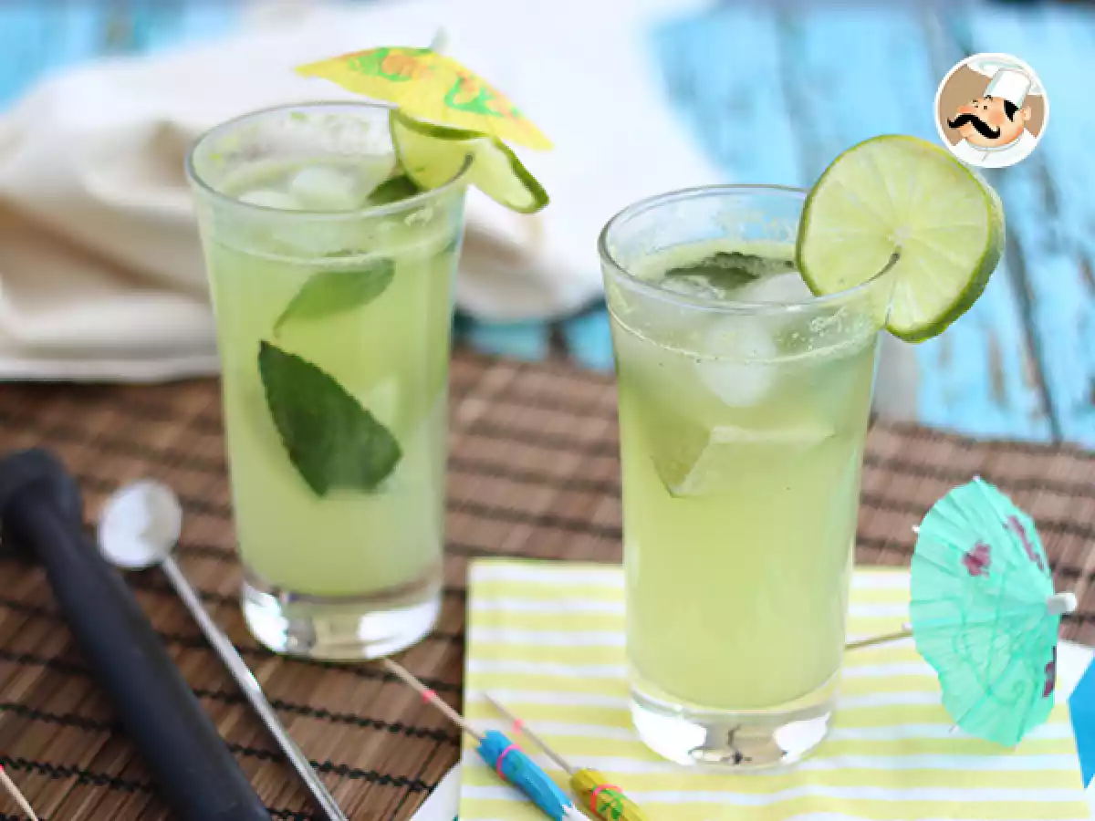 Mojito de pepino sem álcool
