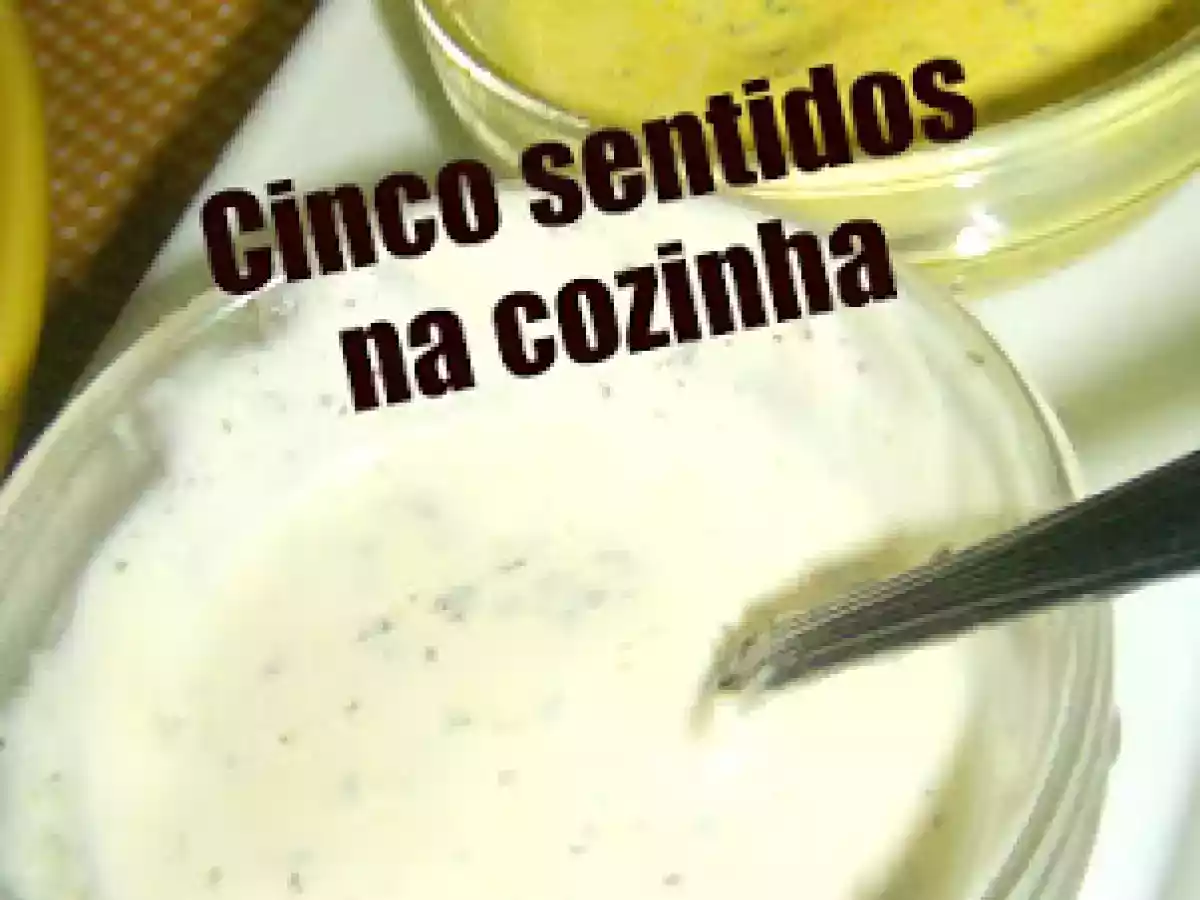 Molhos para batatas fritas- alho e açafrão