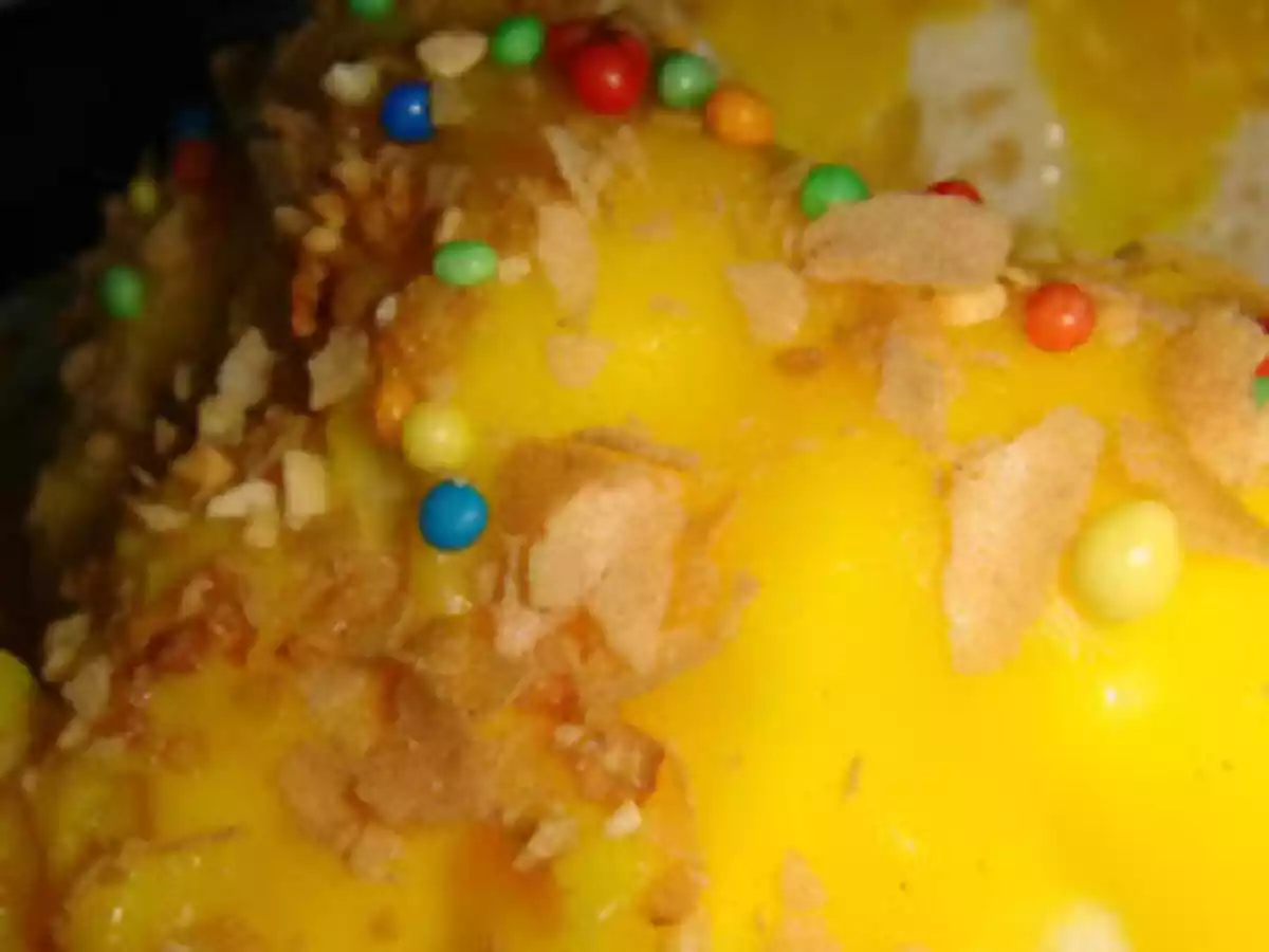 Molotof com Cobertura de Creme Custard