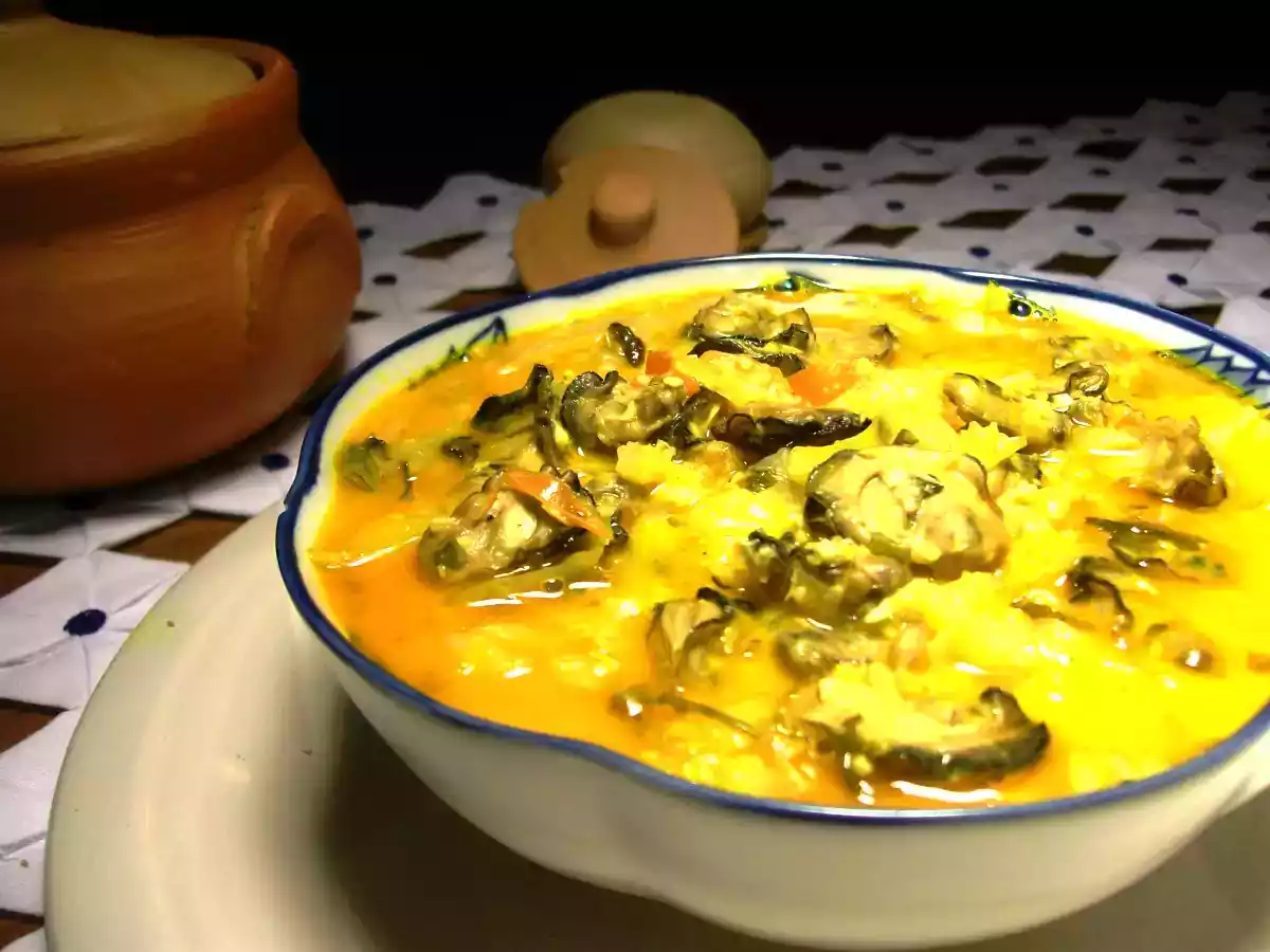Moqueca de Ostra com Repolho