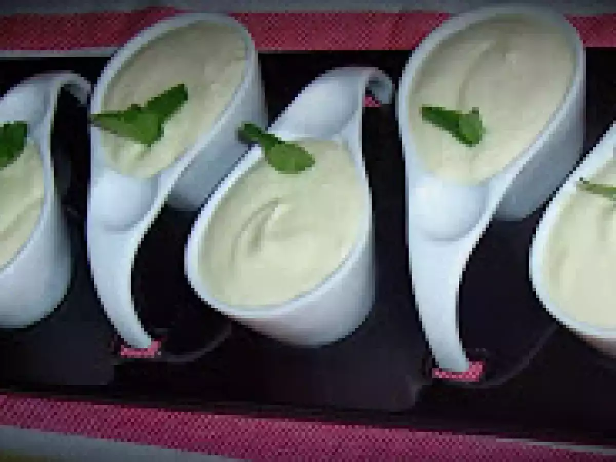 Mousse de Chocolate Branco com Hortelã Pimenta!!
