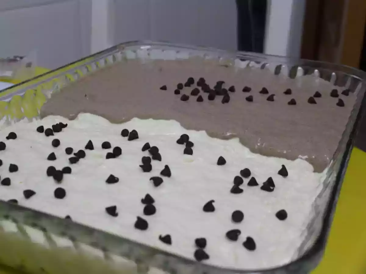Mousse de chocolate Branco e Negro