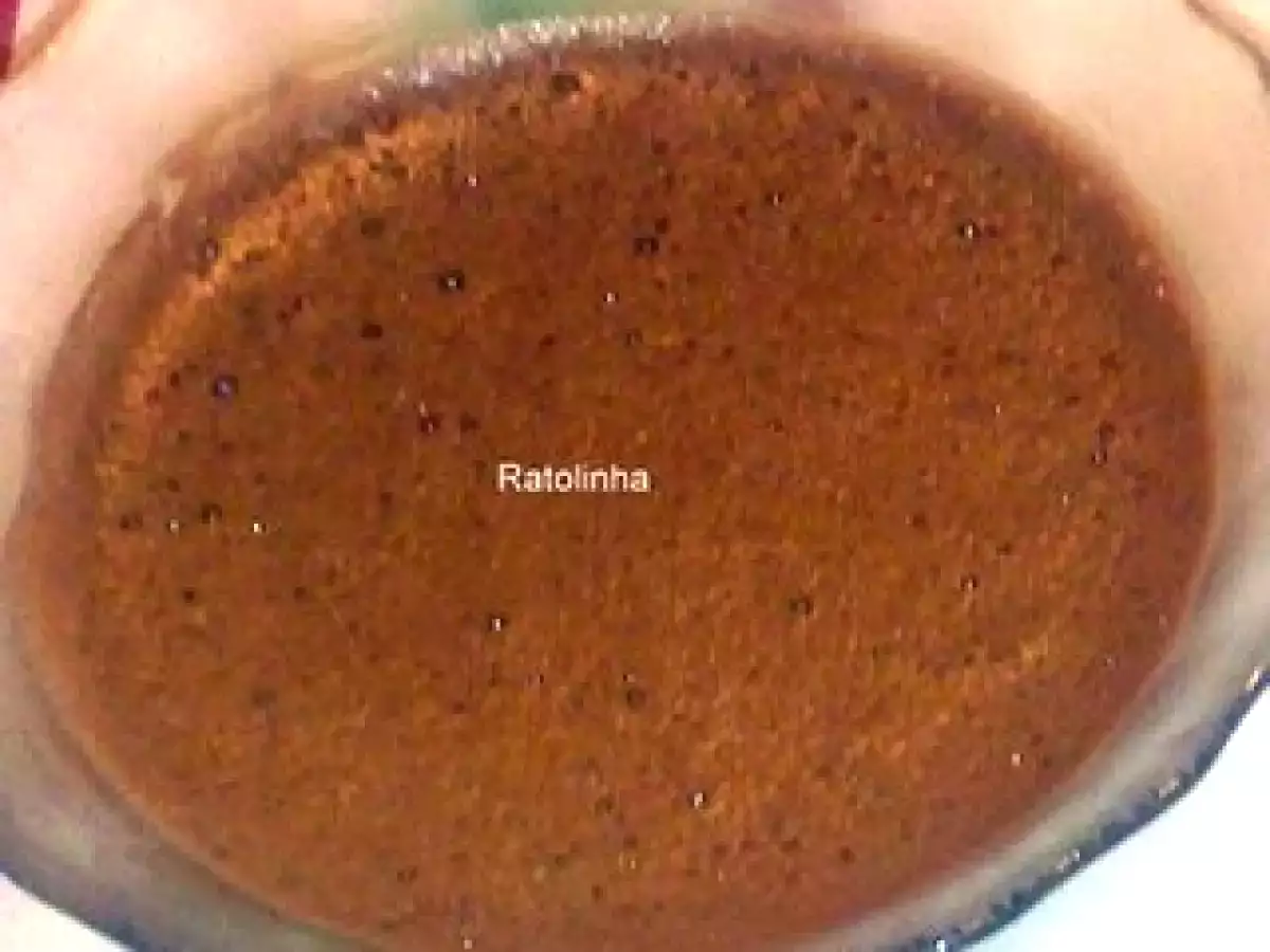 Mousse de Chocolate com bolacha torrada