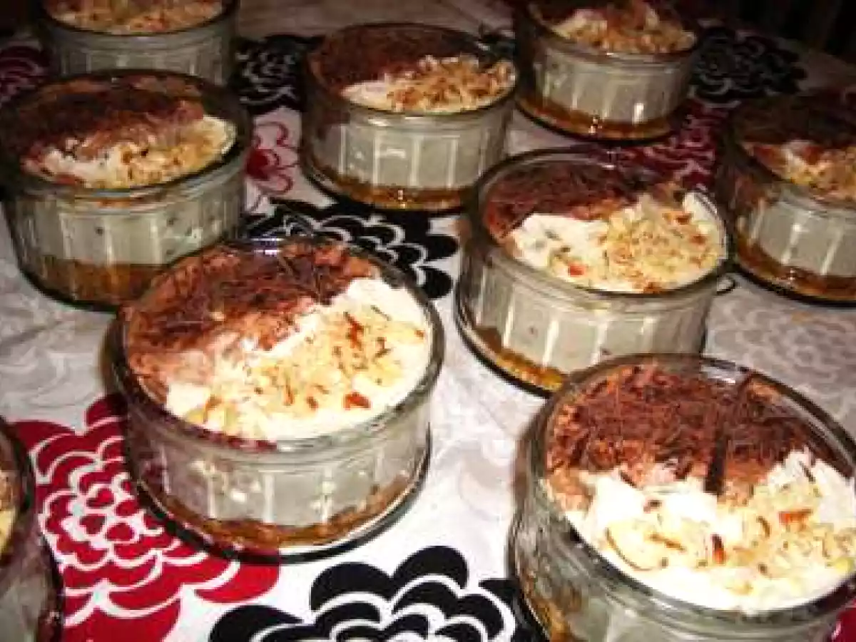 Mousse de Chocolate e Amendoa (ying-yang)
