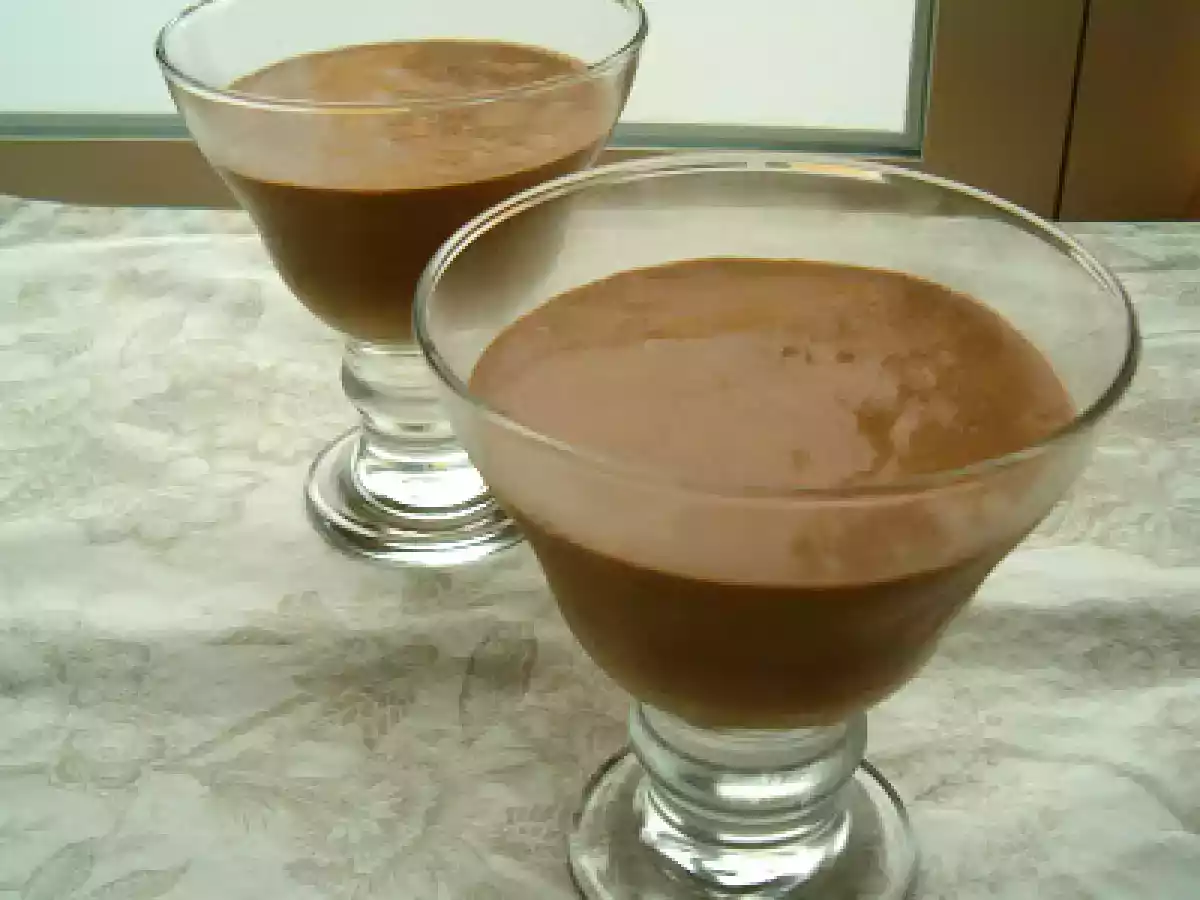 Mousse de chocolate e mascarpone