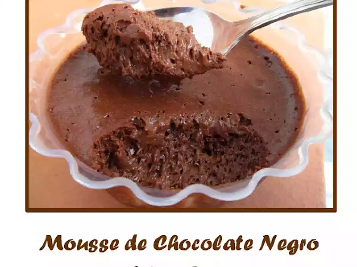 Mousse de Chocolate Negro - Anna Olson