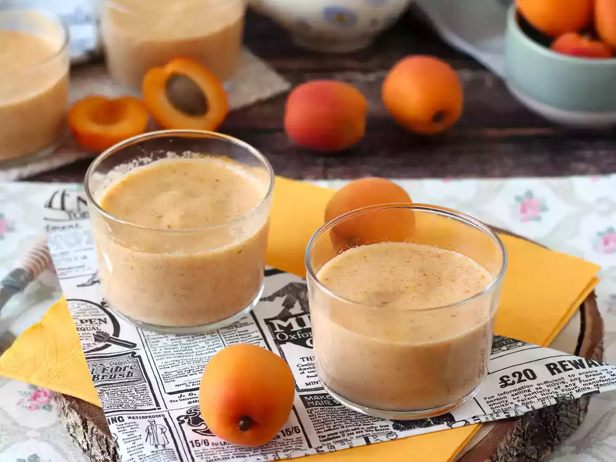 Mousse de damasco, rápido, sem cozimento e com apenas 4 ingredientes! - foto 4