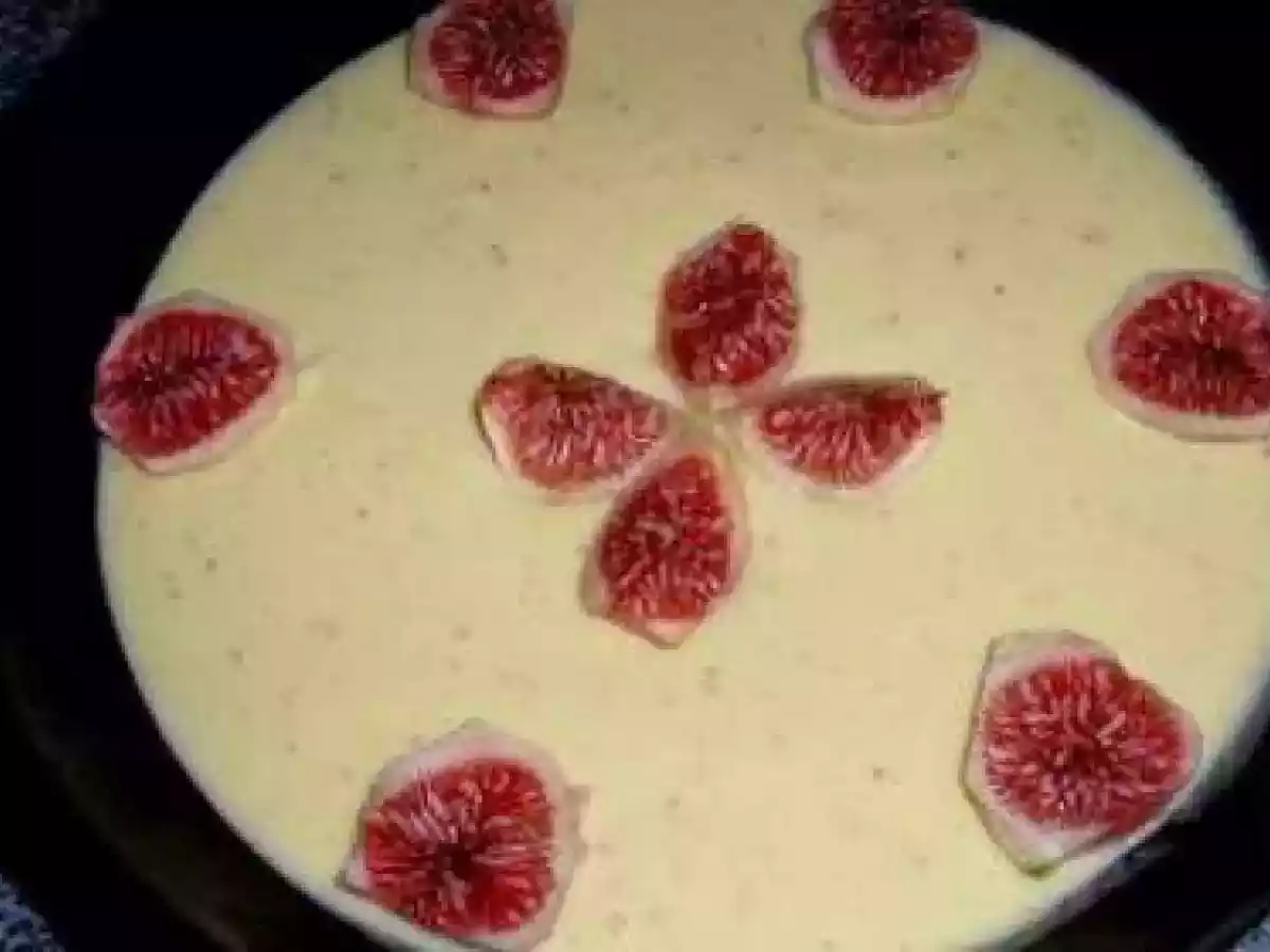 Mousse de figo e manga