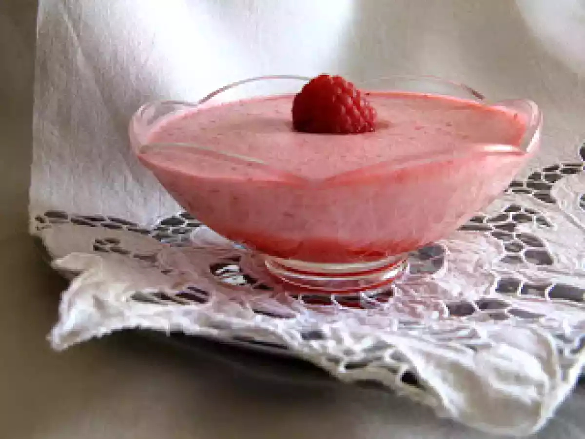 Mousse de framboesa - dia rosa