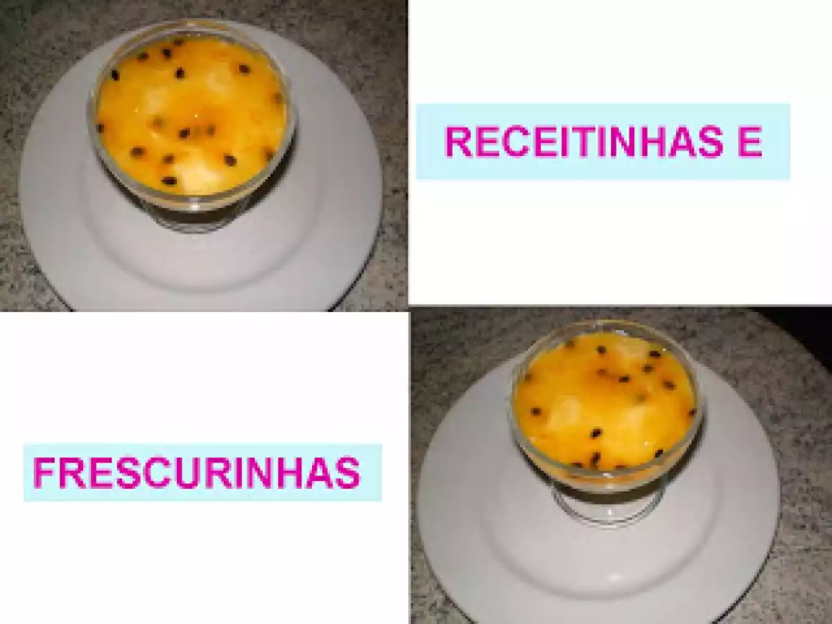 Mousse de Maracujá - rápida e fácil