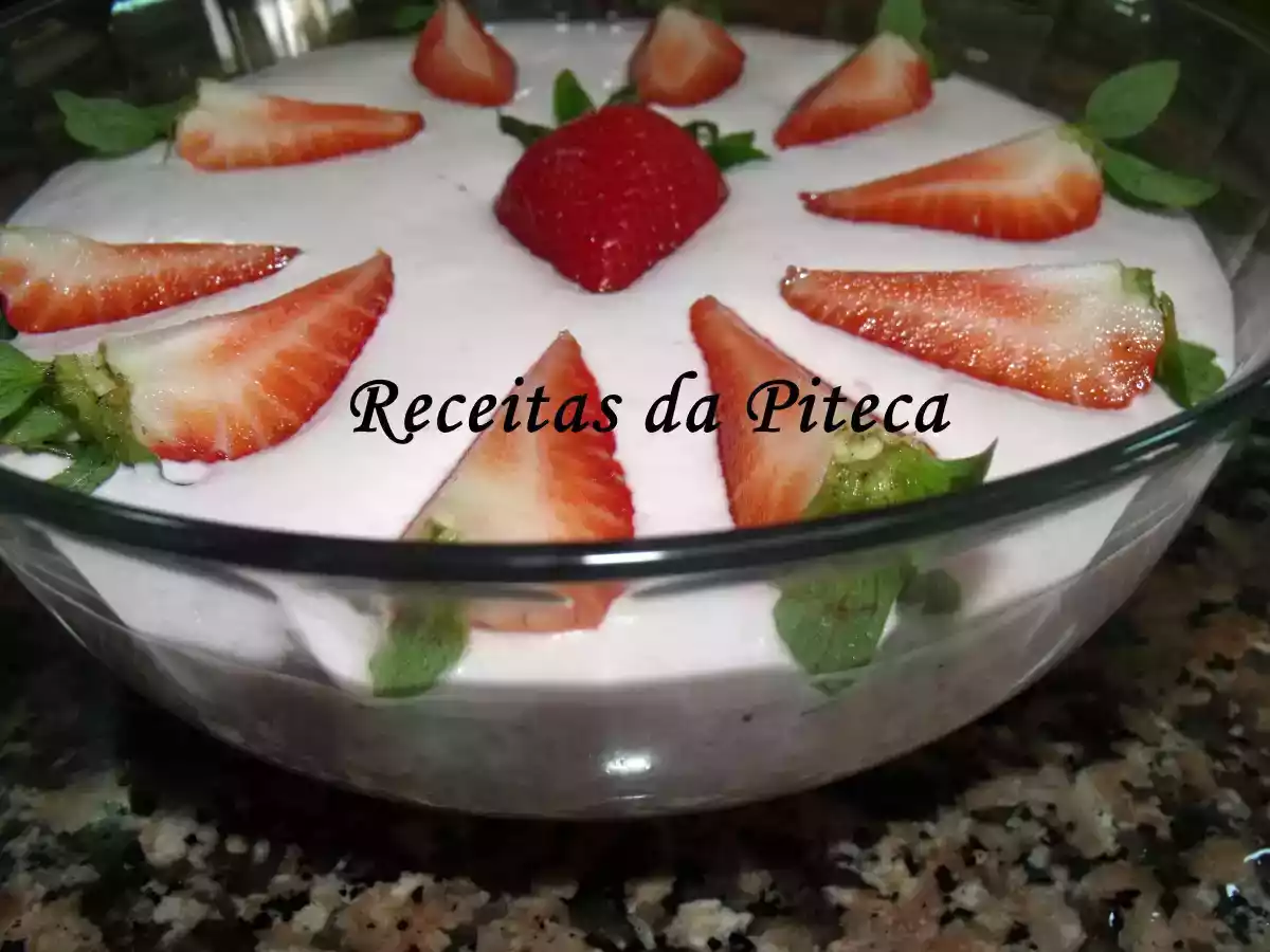 Mousse de morango