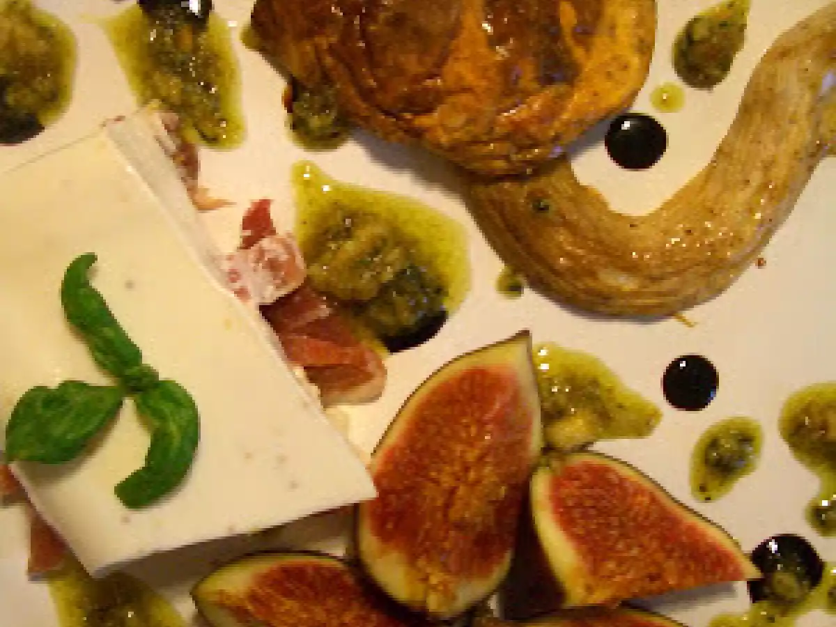 Mousse de ricota com presunto cru, figos e cogumelos Porcini - foto 6