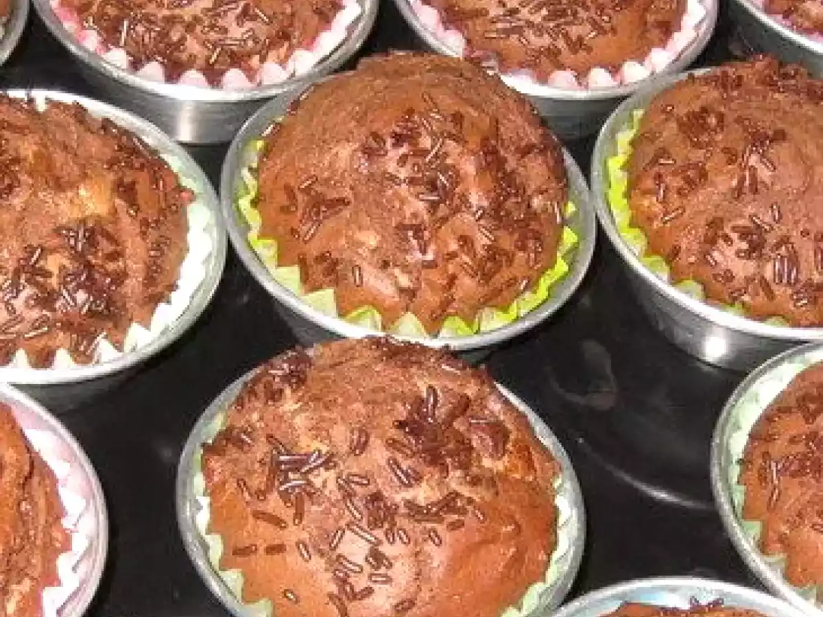 Muffin de Brownie de Chocolate
