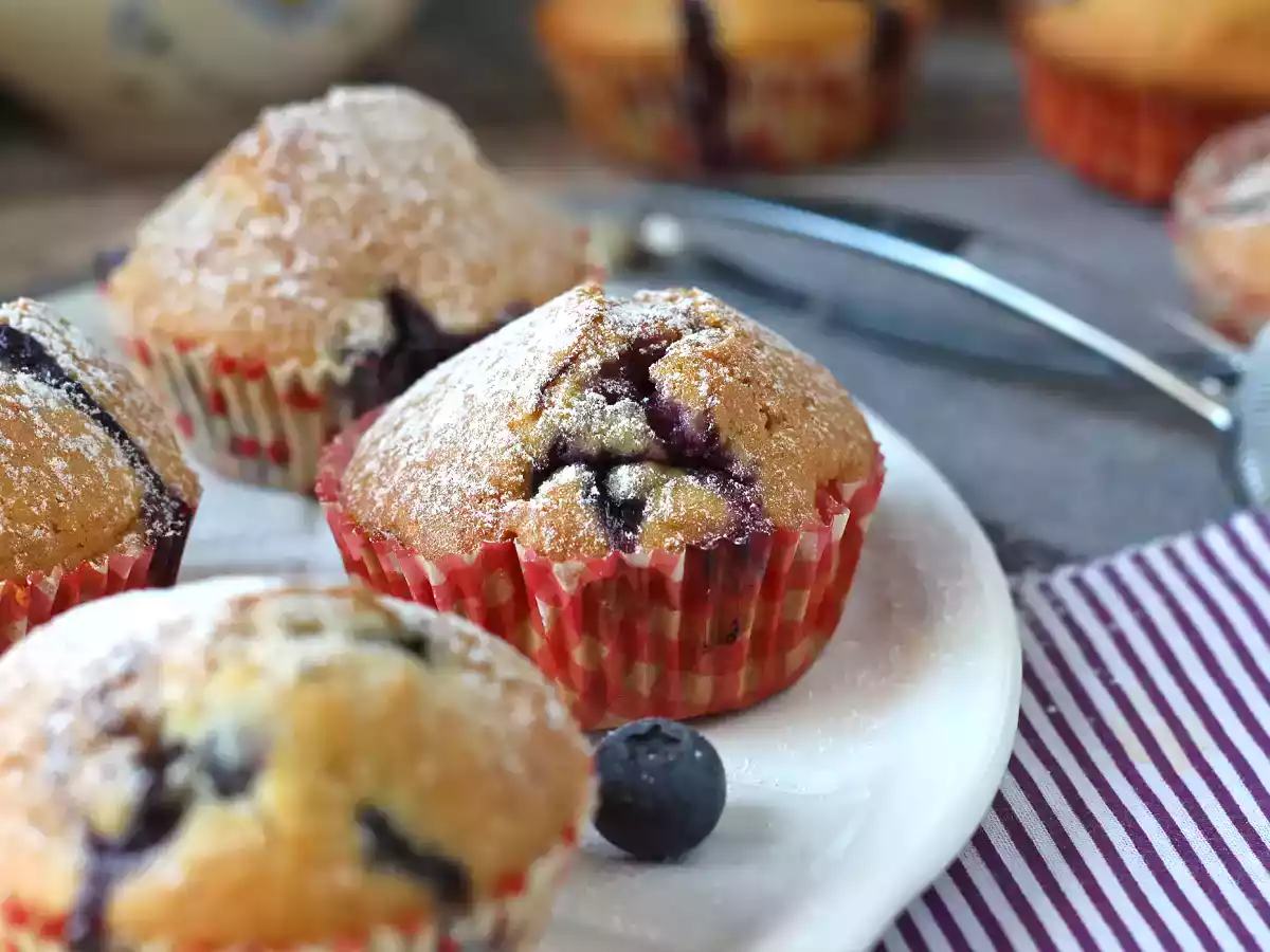 Muffin de mirtilo (Blueberry): receita fofa e deliciosa para o lanche