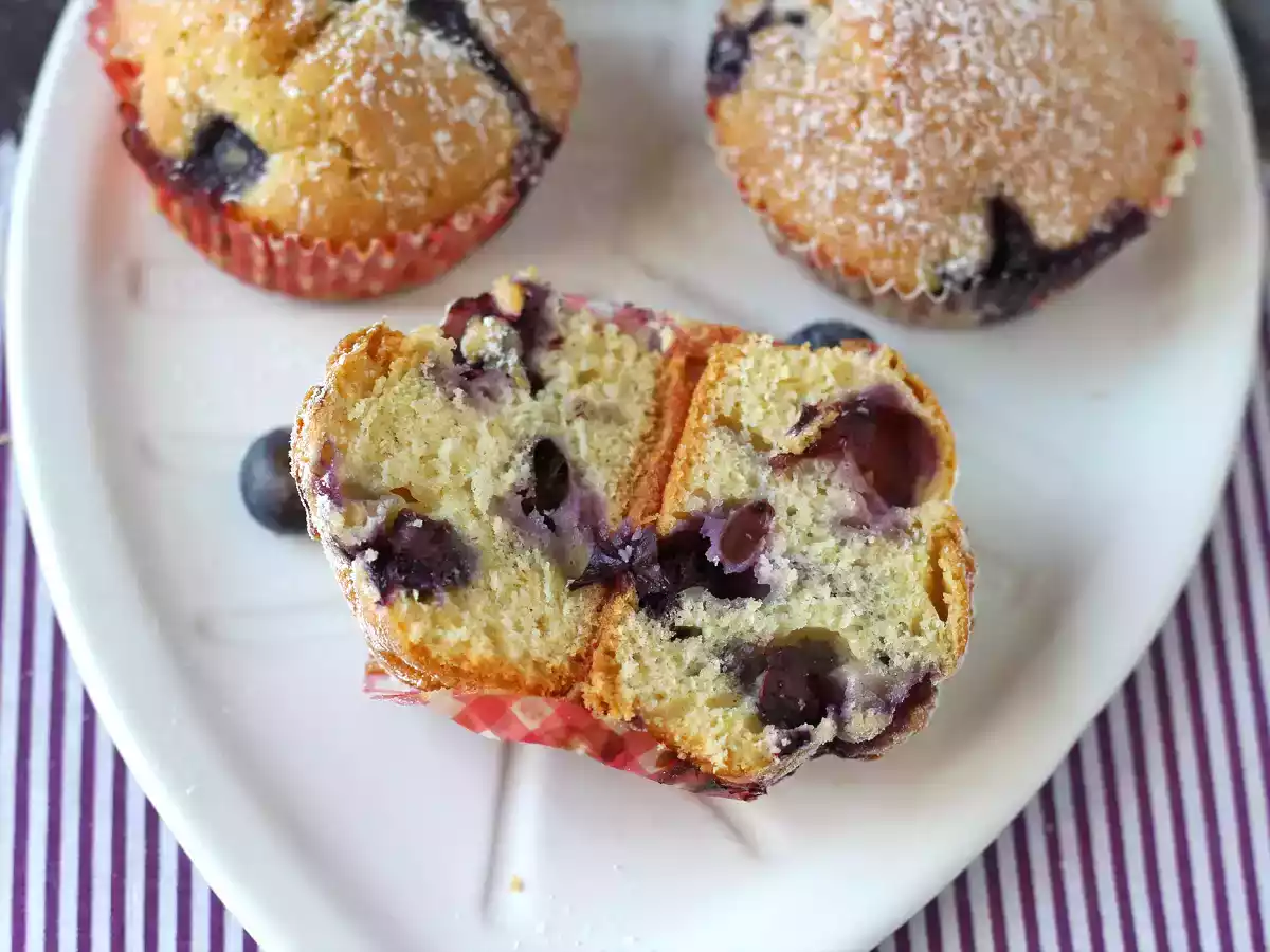 Muffin de mirtilo (Blueberry): receita fofa e deliciosa para o lanche - foto 2