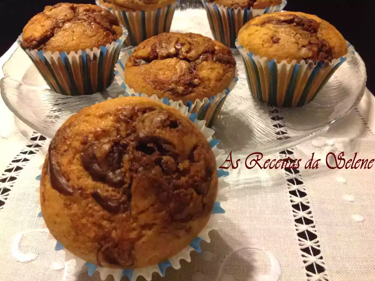 Muffins com Nutella na Yammi