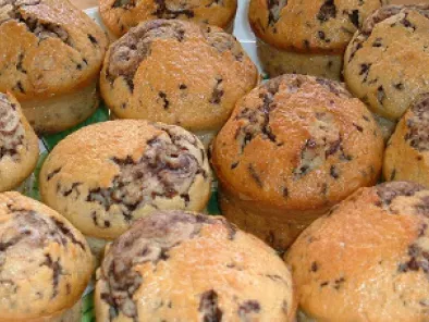 Muffins com pepitas de chocolate