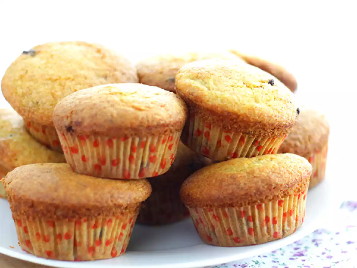 Muffins com pepitas de chocolate, receita Americana - foto 2