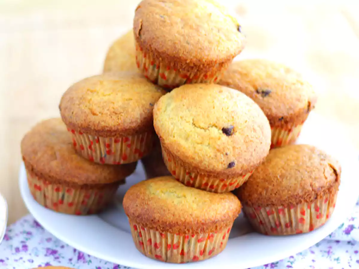Muffins com pepitas de chocolate, receita Americana - foto 3