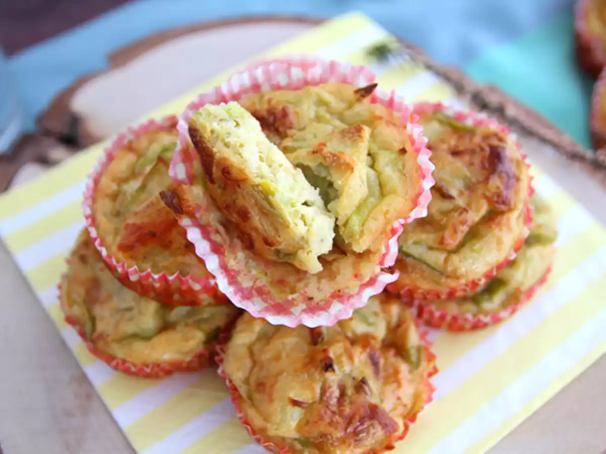 Muffins de alho francês (alho poró) - foto 3