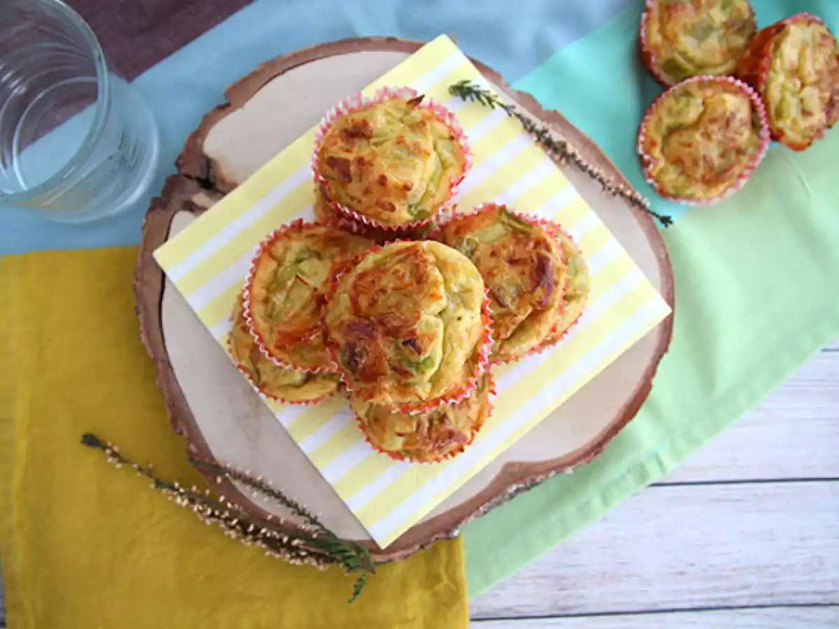 Muffins de alho francês (alho poró) - foto 5