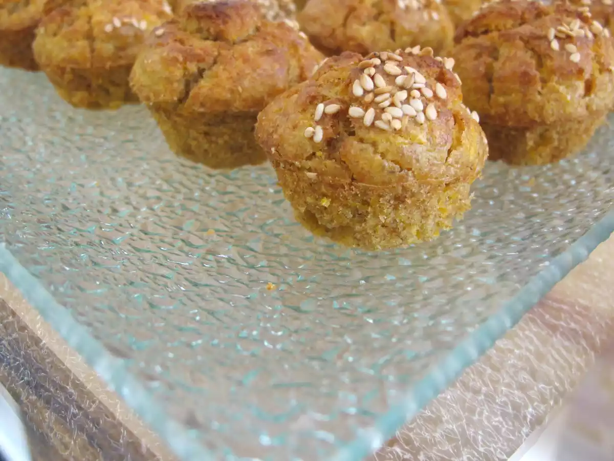 Muffins de cenoura e gengibre