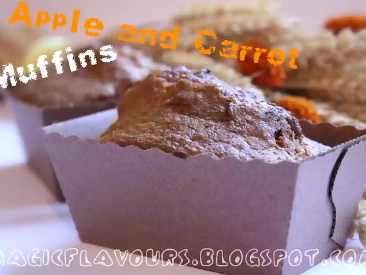Muffins de maçã e cenoura