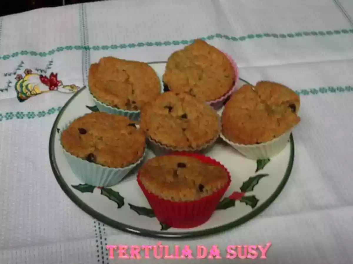 Muffins de manteiga de amendoim e chocolate negro - foto 4