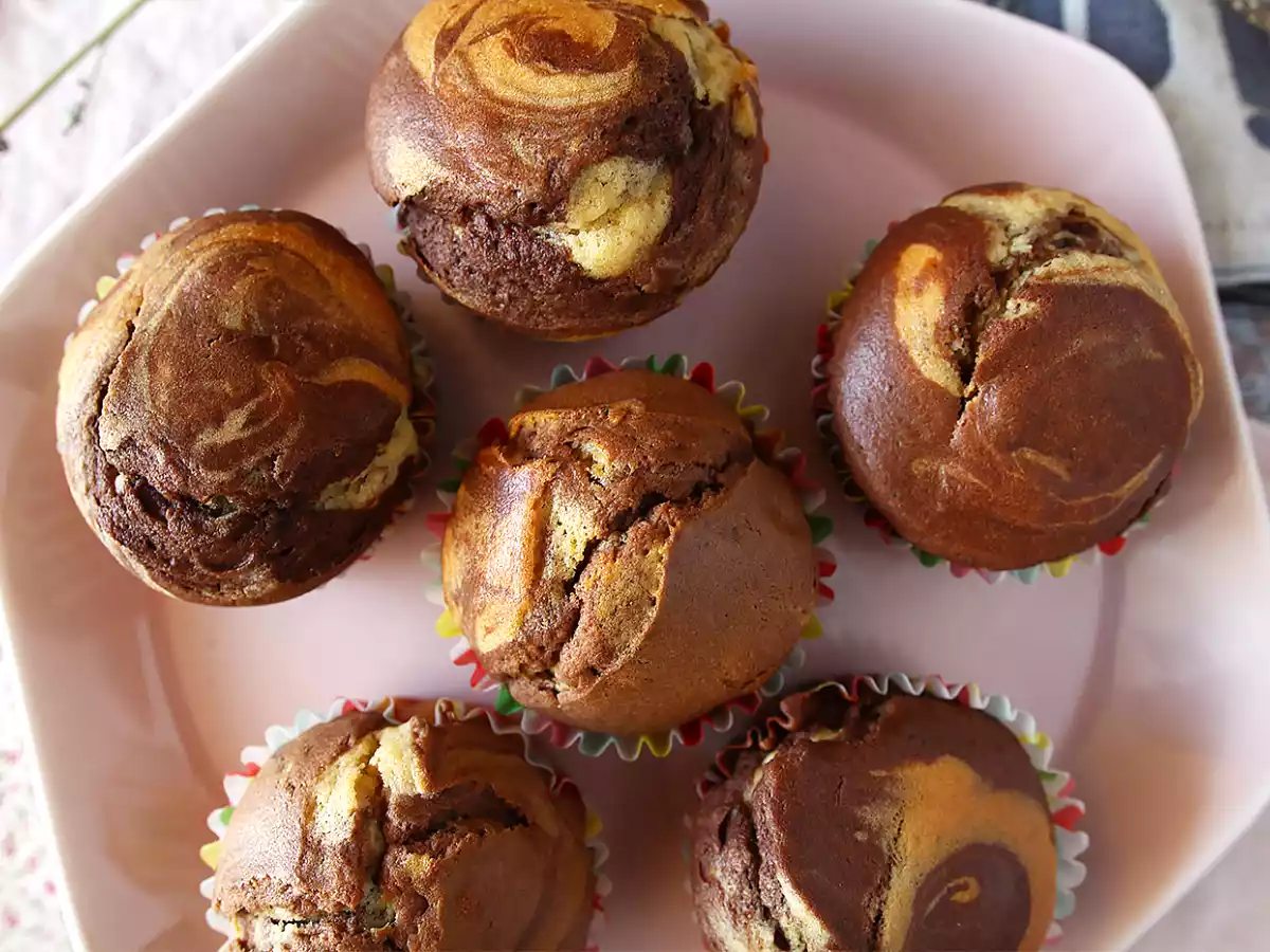 Muffins de mármore - foto 3