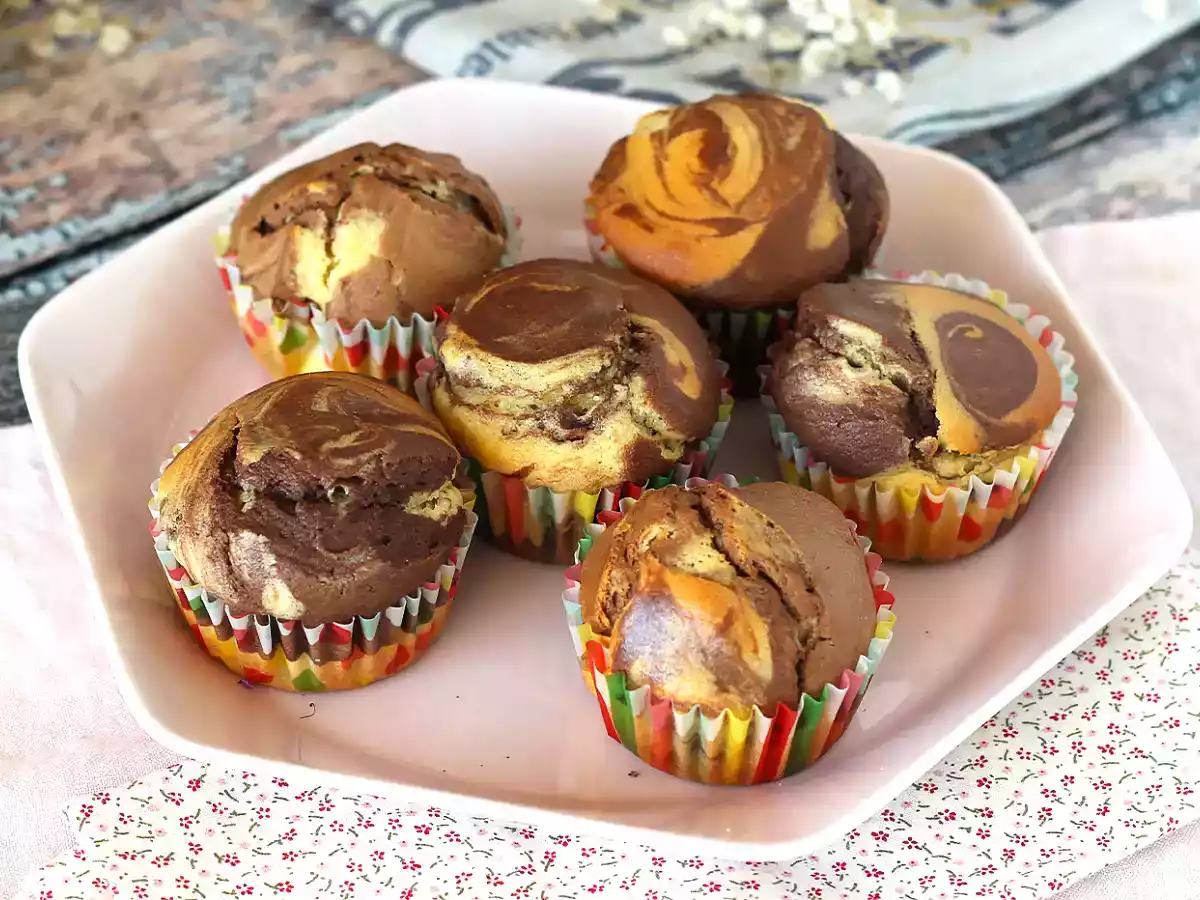 Muffins de mármore - foto 4
