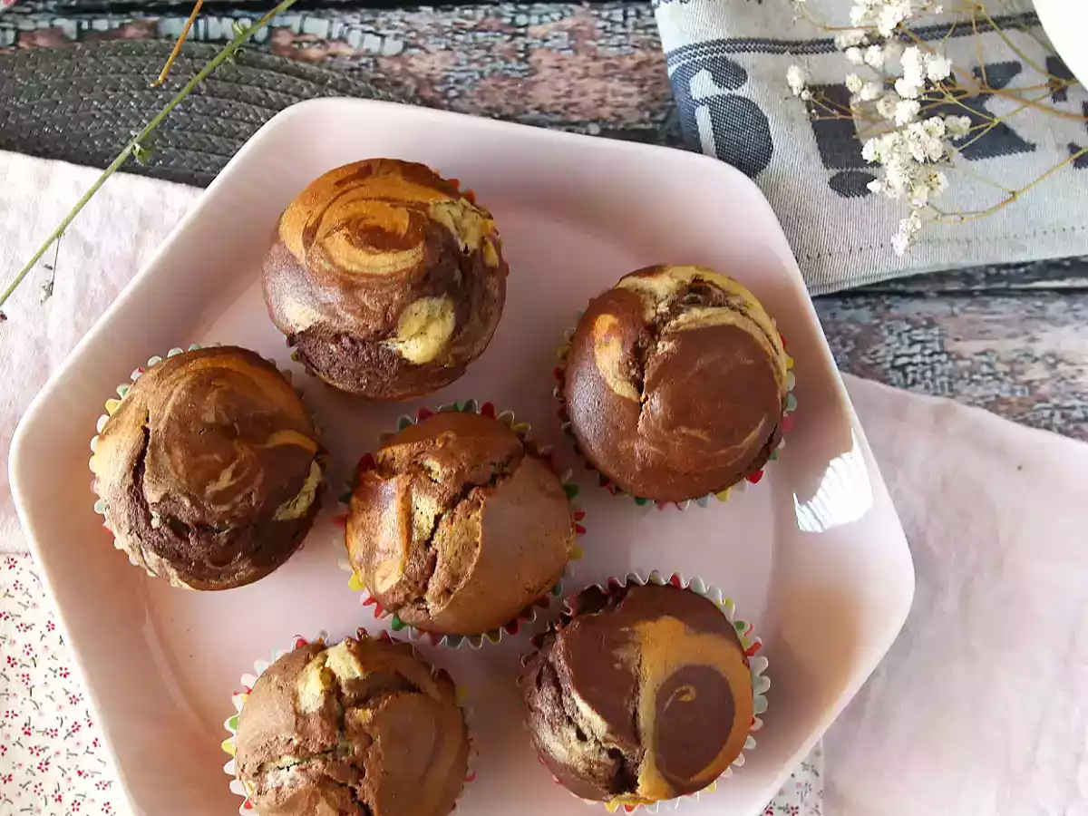 Muffins de mármore - foto 5