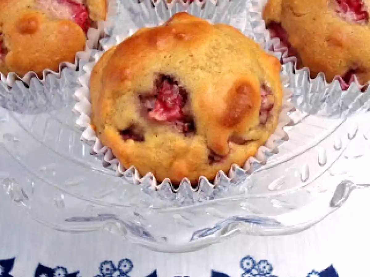 Muffins de Morango e Laranja no Alquimia de Ingredientes
