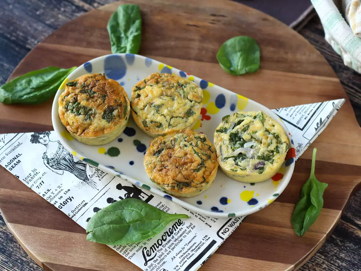 Muffins de ovo com queijo cottage e espinafre na Air Fryer - foto 5