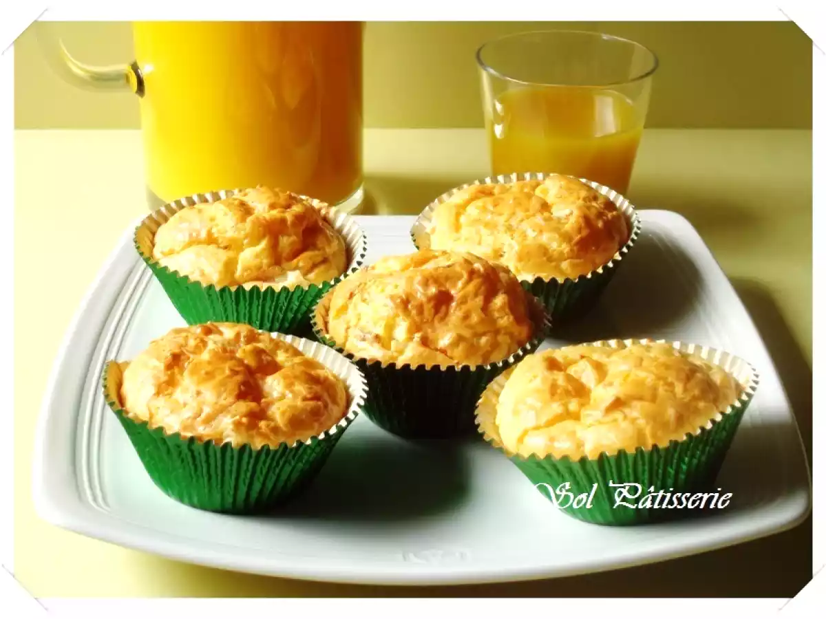 Muffins de salmão e surimi