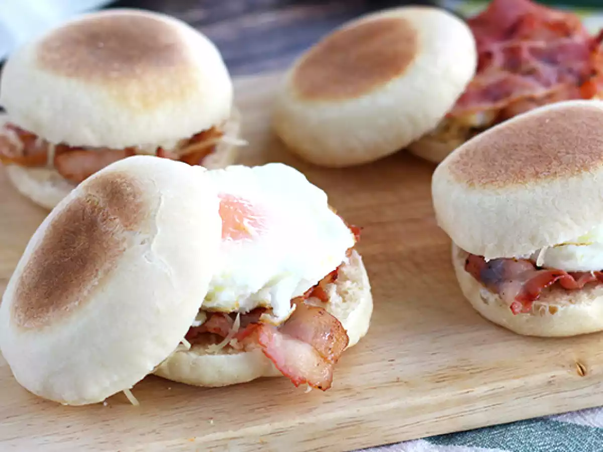 Muffins recheados com ovos e bacon - foto 3